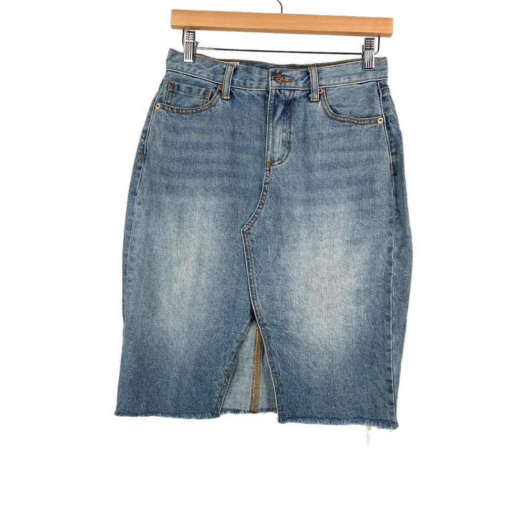 Marine Layer Celine Denim Denim Skirt‎ light wash sz 6